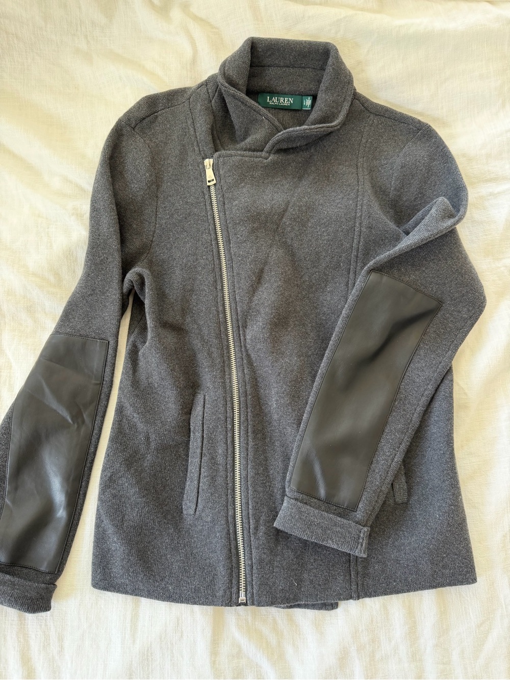 Ralph Lauren Gray Knit Collar Sweater